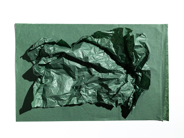 Hârtie de mătase verde închis, coală deschisă pentru ambalat, 28g/m² – dimensiune 50x75cm