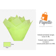 Hârtie de mătase verde-lime, aranjament evantai, 17g/m² – dimensiune 50x75cm