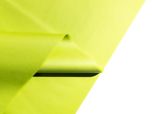 Hârtie de mătase verde-lime top de coli pliate, 28g/m² – dimensiune 50x75cm