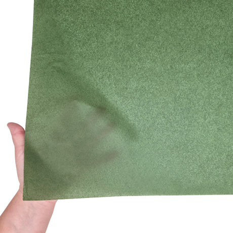 Hârtie de mătase verde pădure, textură și transparență, 17g/m² – dimensiune 50x75cm