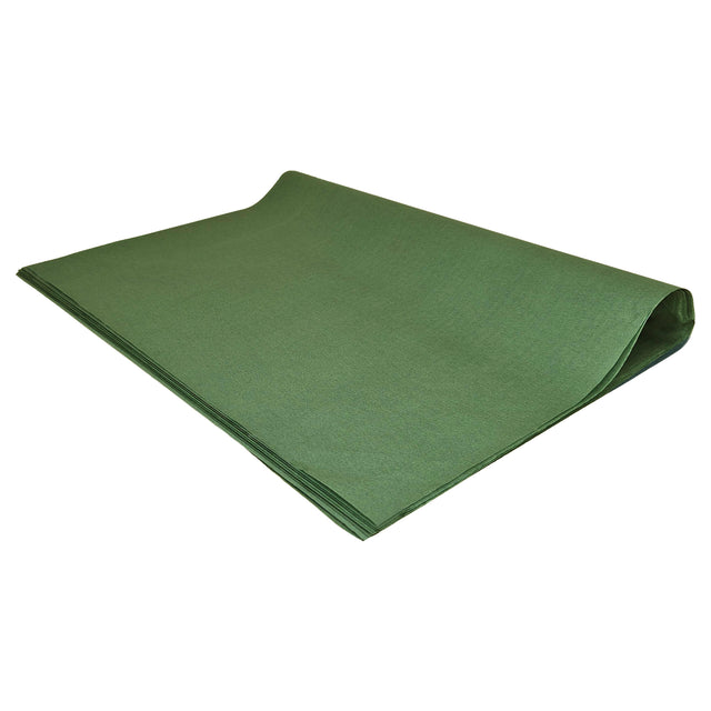 Hârtie de mătase verde-pădure, top de coli pliate 17g/m² – dimensiune 50x75cm