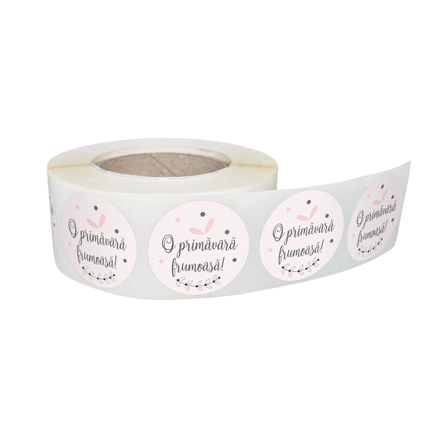 Self-adhesive label/sticker with Pattern 3A Floral