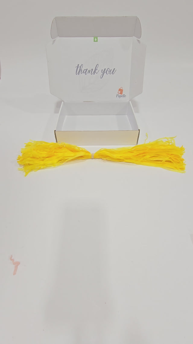 YELLOW tissue paper box filler
