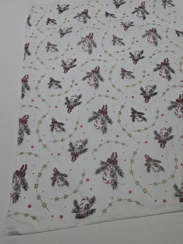 Impachetare Hârtie de mătase model Crăciun Candy Cane Swirl, 17 g/m² – dimensiune 50x75cm