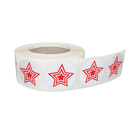 Rola stickere decorative Craciun Star Parade – etichete rotunde pentru pachete și cadouri