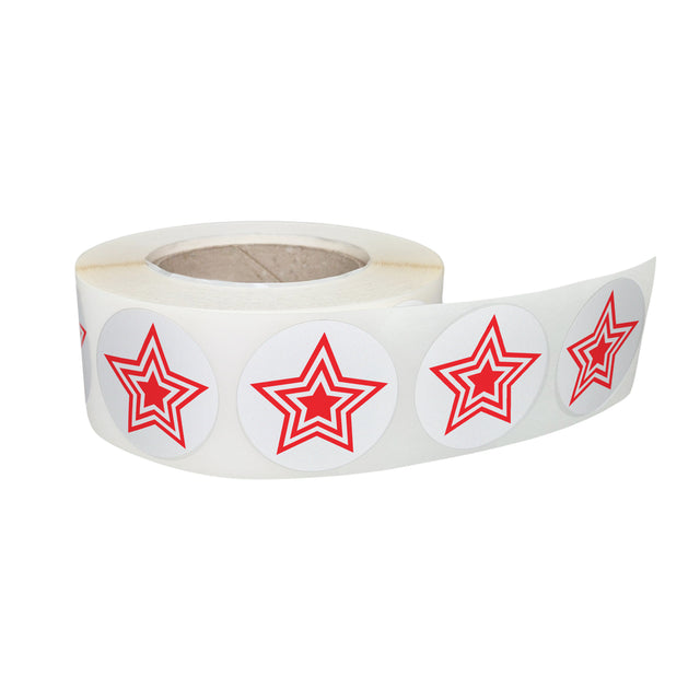 Rola stickere decorative Craciun Star Parade – etichete rotunde pentru pachete și cadouri
