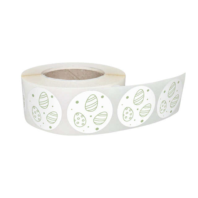 Rola stickere decorative Paște Mini Bunny Bloom 3B – etichete rotunde pentru pachete și cadouri