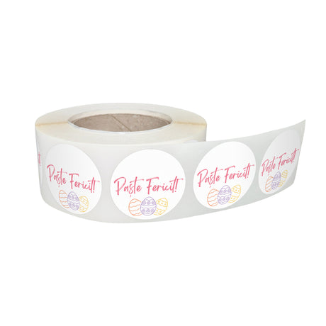Rola stickere decorative Paște Sweet Egg Paradet 5B – etichete rotunde pentru pachete și cadouri