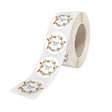Rola stickere model Thank You Autumn Branch – stickere rotunde pentru ambalaje de sarbatori
