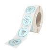 Rola stickere model Thank You Blue Spring– stickere rotunde pentru ambalaje de sarbatori