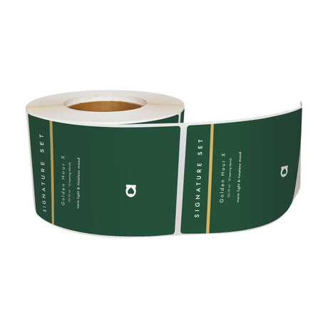 Rola stickere sigilu personalizate 3a personalizate – etichete dreptunghi pentru pachete și cadouri