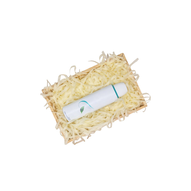 Umplutură din hârtie de mătase ivory prezentata într-o cutie cadou natur